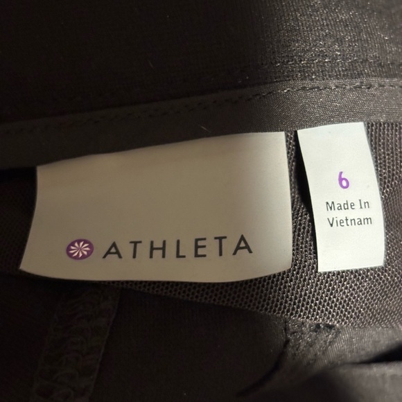 Athleta Ponte Moto Pants Black Size 6 | Zip Pockets Structured Trousers - Picture 6 of 7